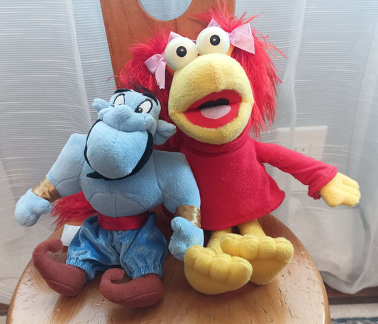 Fraggle Rock Red  & Aladdin's Genie Plush