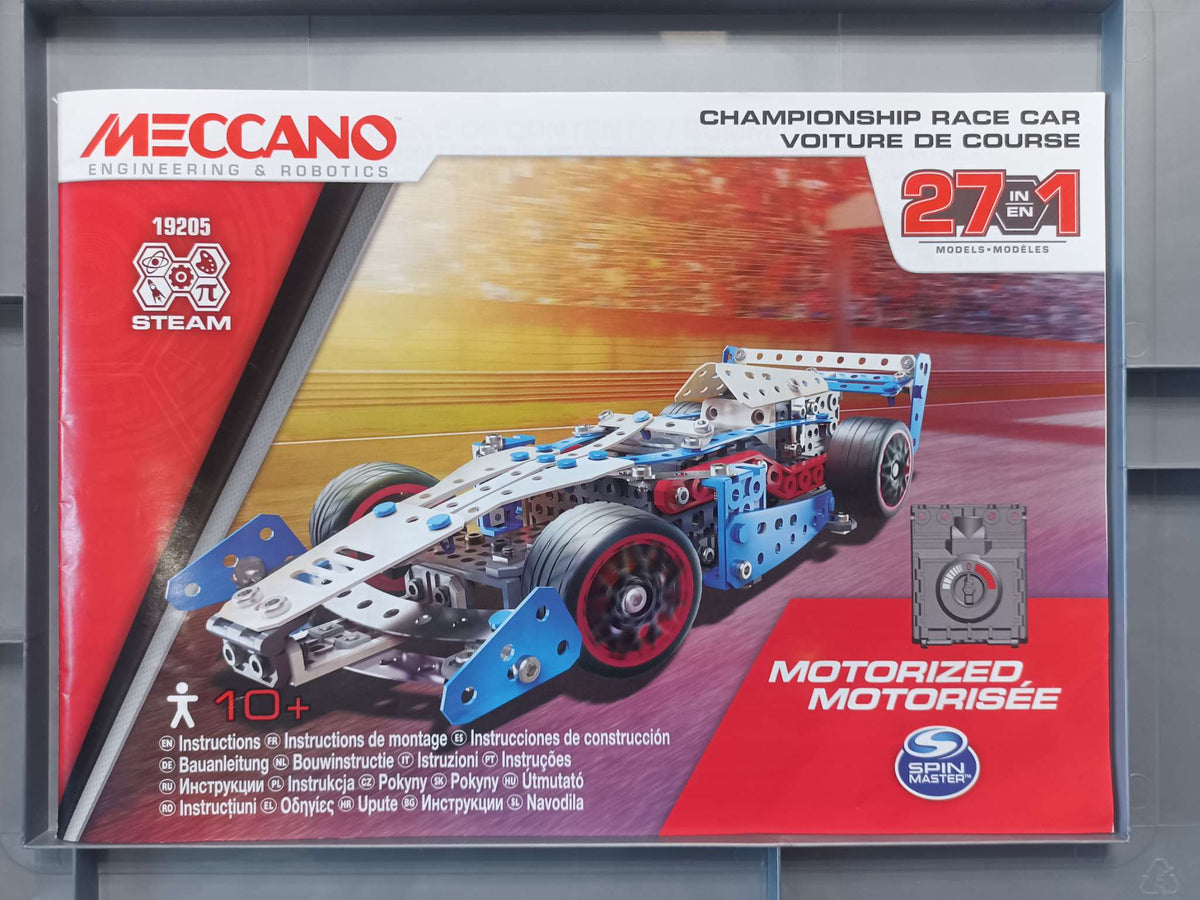 Meccano Championship Race Car - 27in1 Build Set #19205