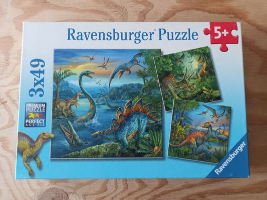 Ravensburger 3x49pc Puzzle - Dinosaur Fascination