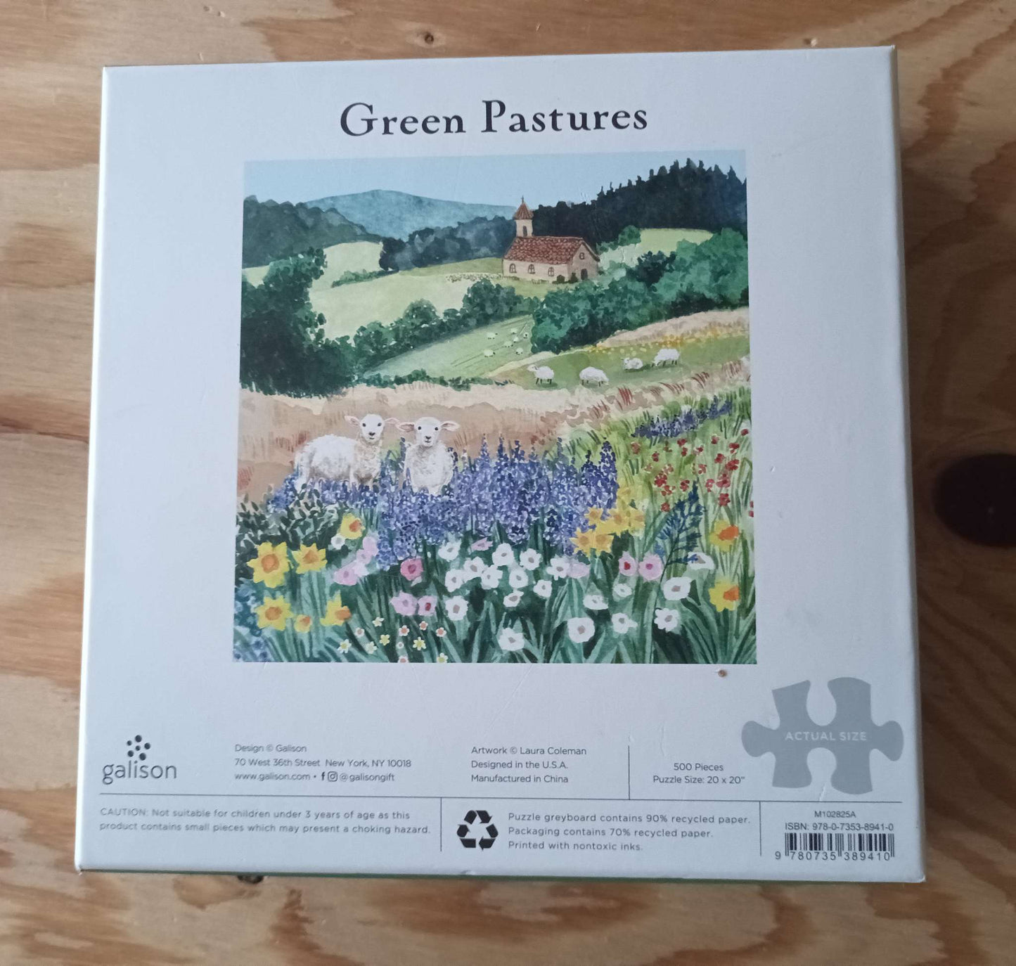 Galison 500pc Puzzle - Green Pastures