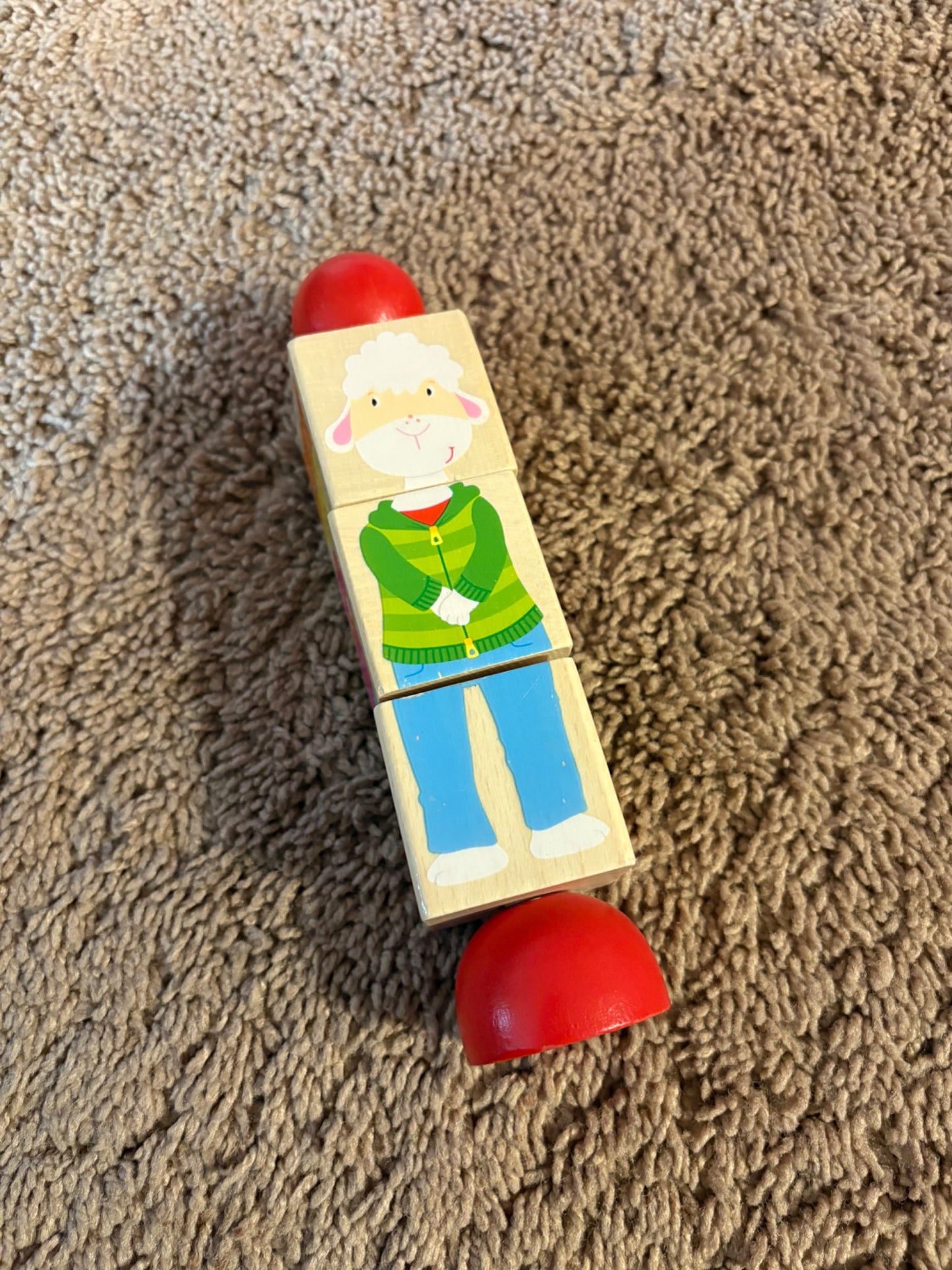Spinning wooden toy
