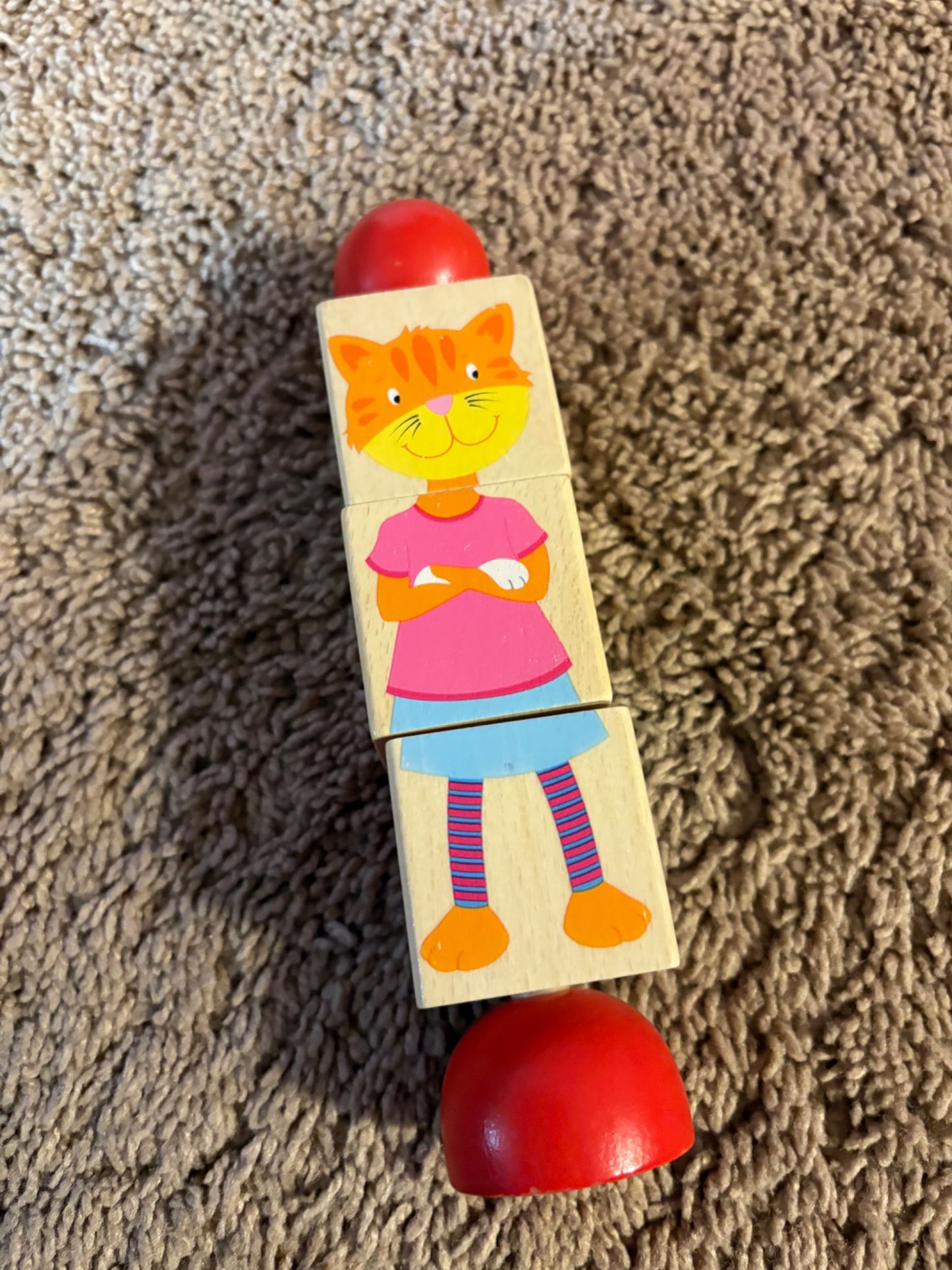 Spinning wooden toy