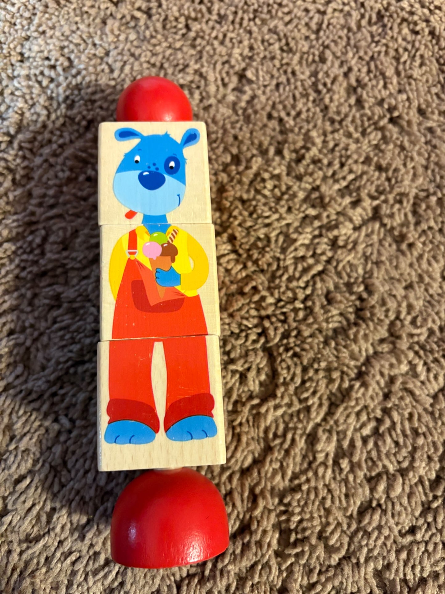 Spinning wooden toy
