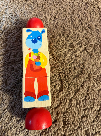 Spinning wooden toy