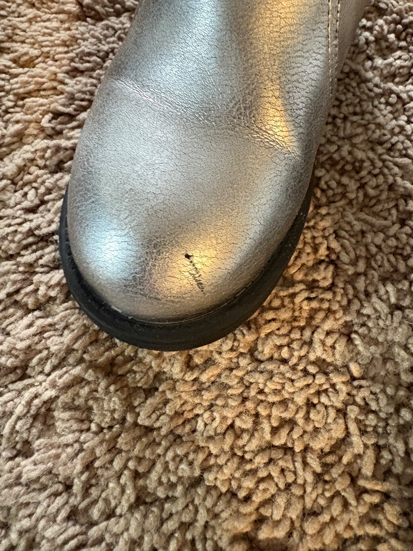 Silver boots, Shoes 9 (Toddler:2-4yr)