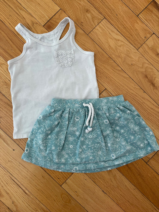 Skort and Tank Top (Size 4T), Kids 4/4T