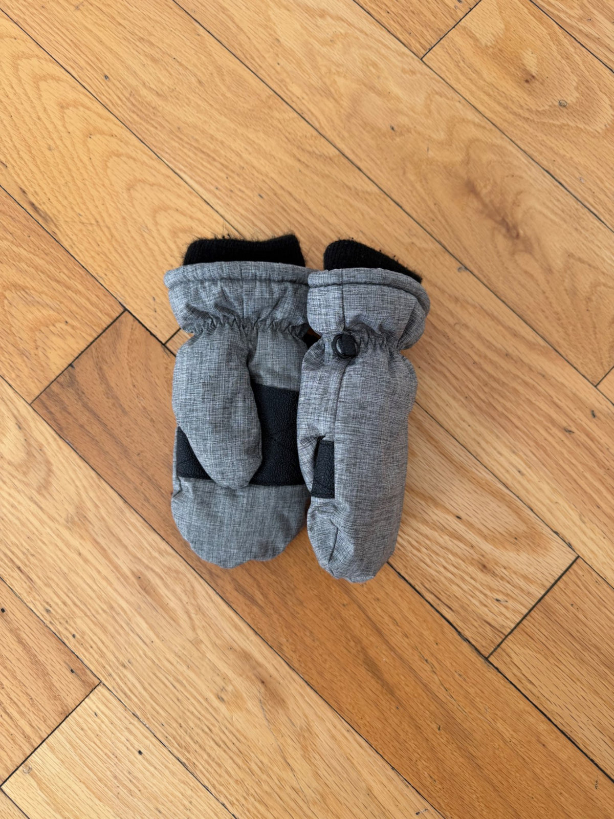 Grey Winter Mittens (Size toddler 2-3)