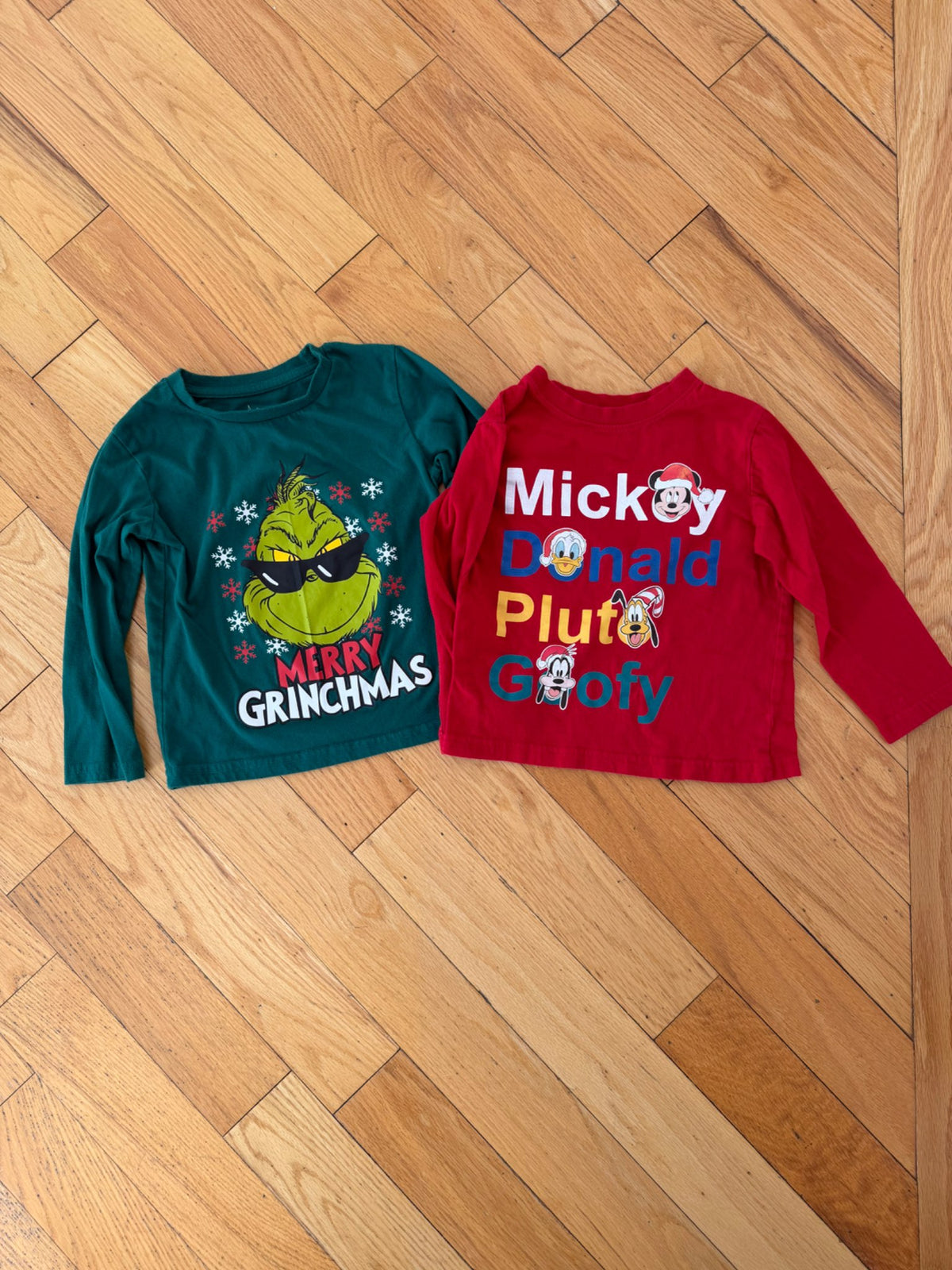 Two Christmas Long Sleeves (Size 4T), Kids 4/4T