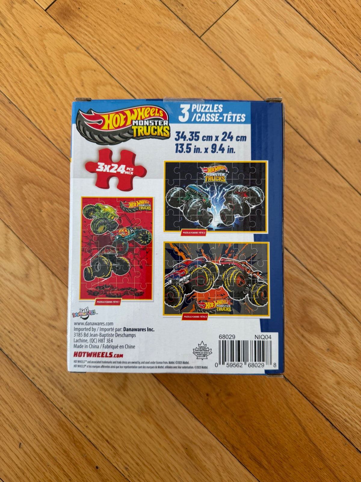Hot Wheels Monster Truck Puzzles (3x24)