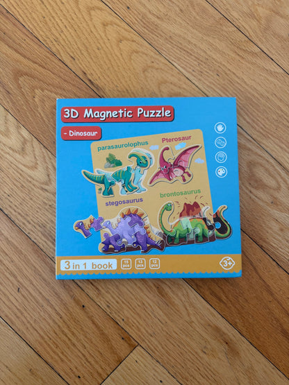 3D Magnetic Dinosaur Puzzle