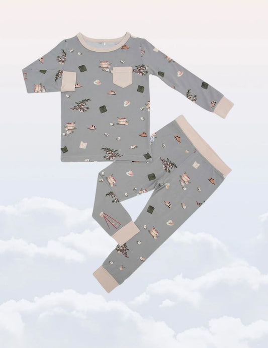 Sunday Littles Apple Orchard Kids PJs , Kids 6/6X (extra small)