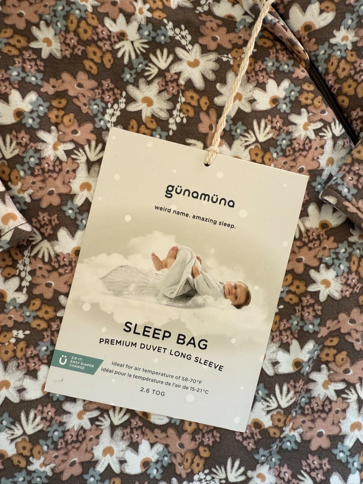Gunamuna 2.6 Tog Sleepsack, 0-6 Months (Small)