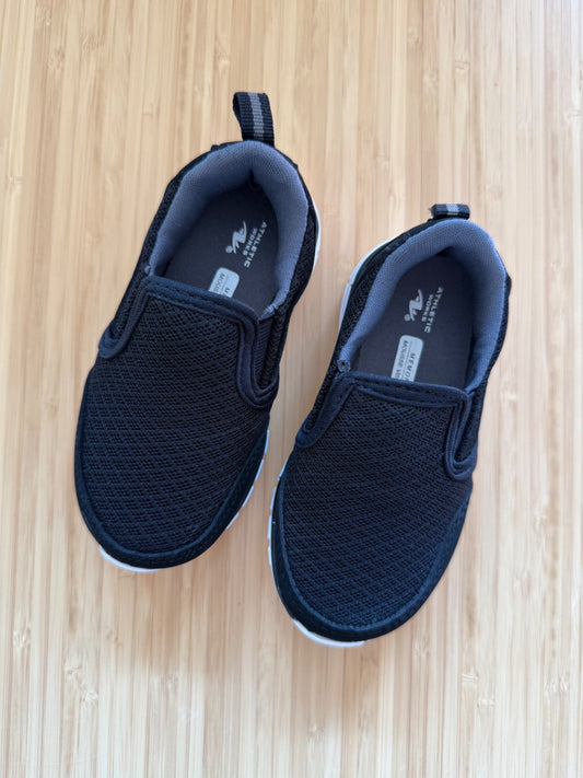 Athletic Works Black Slip on Sneakers, Shoes 6 (Walkers:12-24 mth)