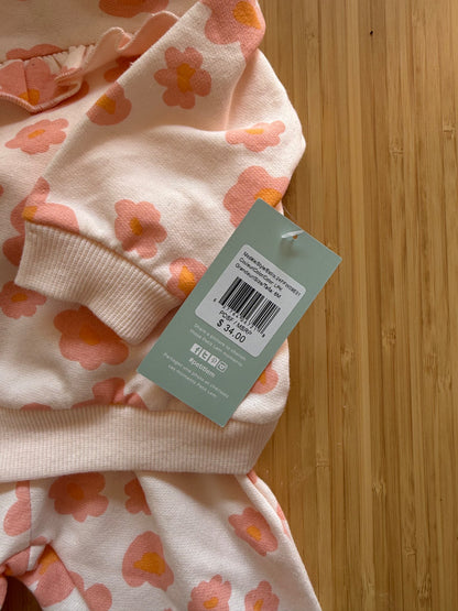 Petit Lem Flower 3 Piece Set, Kids 6 Month (3-6M)