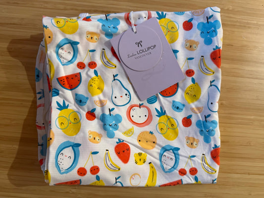 Loulou Lollipop Lux Tutti Fruit Blanket