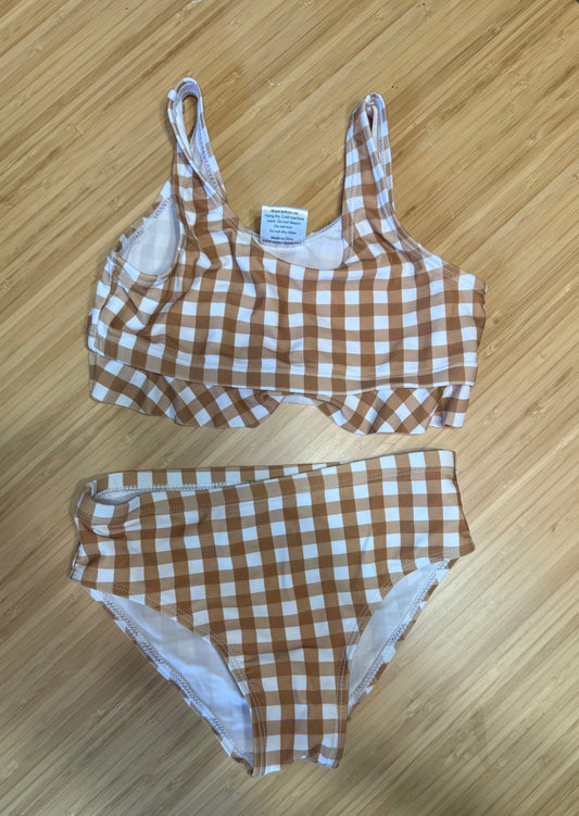 Mebie Baby Plaid Bikini , Kids 4/4T