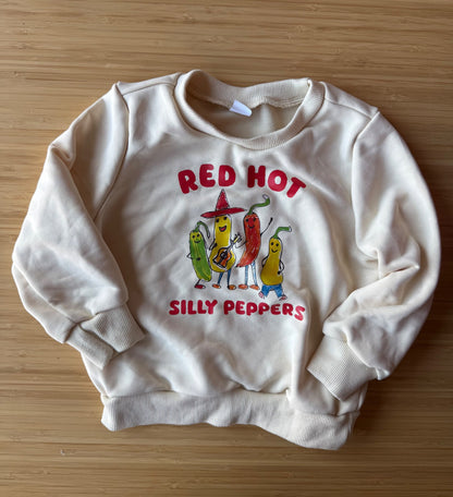 Red Hot Silly Peppers Sweater , Kids 24 Month (18-24M)