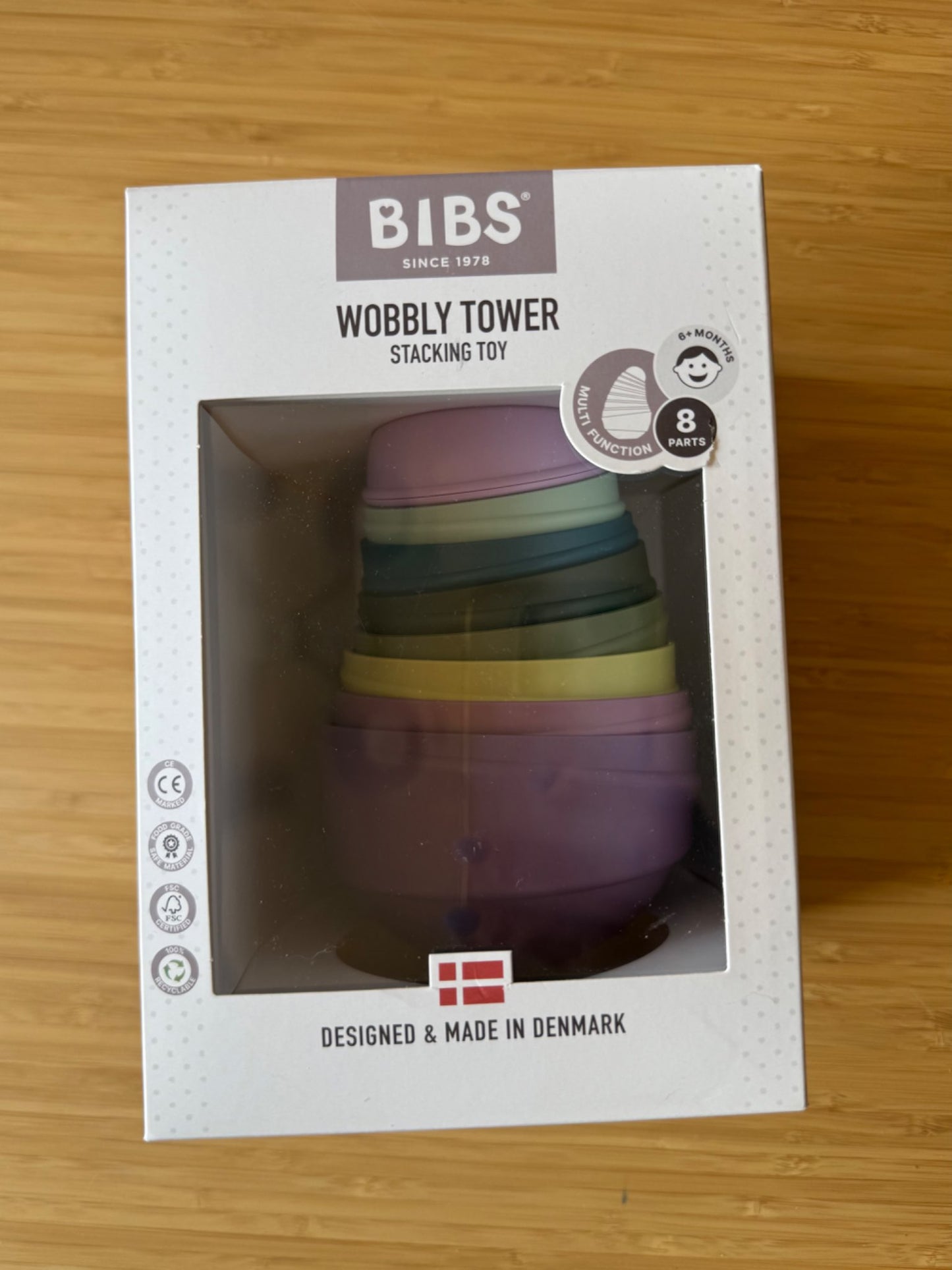 Bibs Wobbly Tower Toy