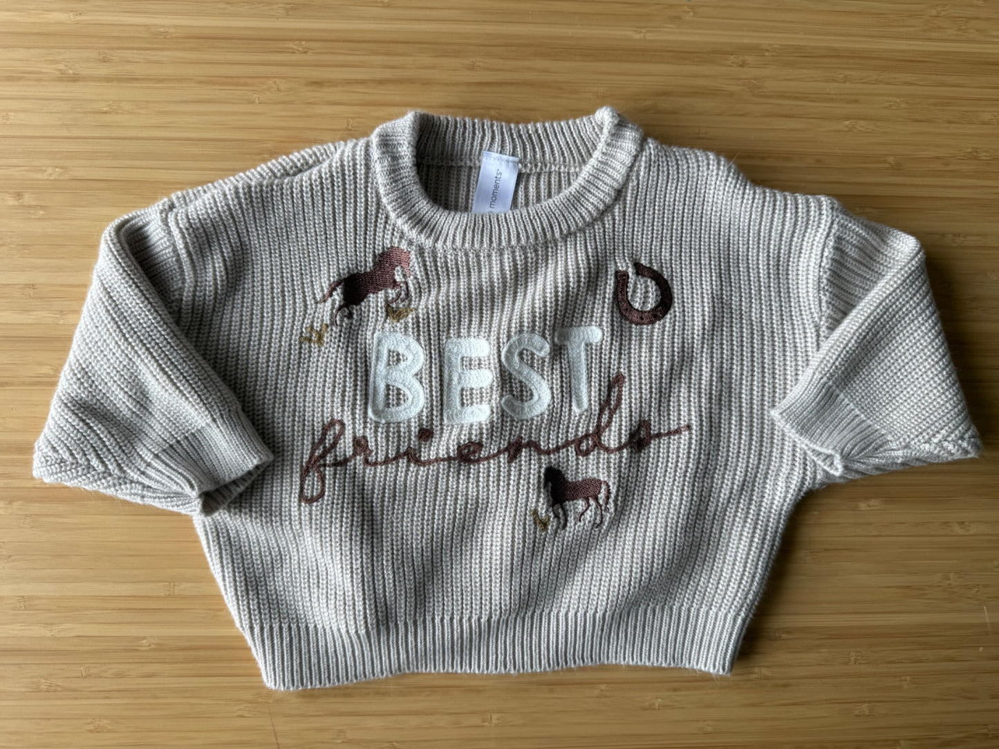 Modern Moments Best Friends Knit Sweater, Kids 12 Month (9-12M)