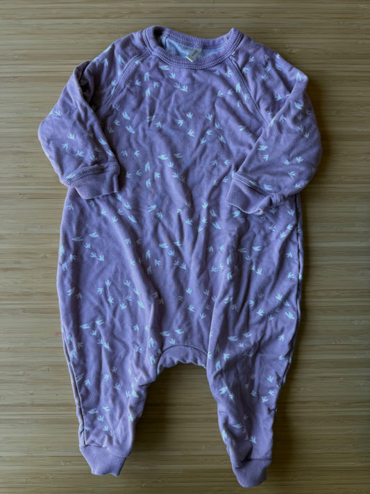 Gunamuna Purple Bird Onesie, Kids 18 Month (12-18M)