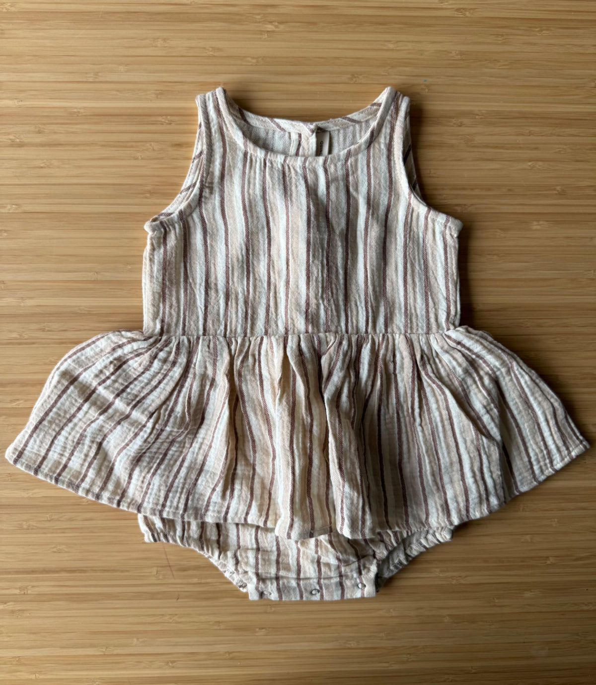 Quincy Mae Romper Dress Striped , Kids 18 Month (12-18M)