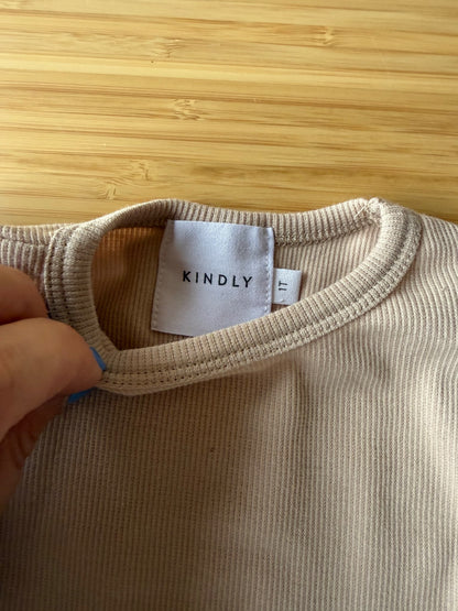 Kindly the Label Waffle Beige Set, Kids 12 Month (9-12M)
