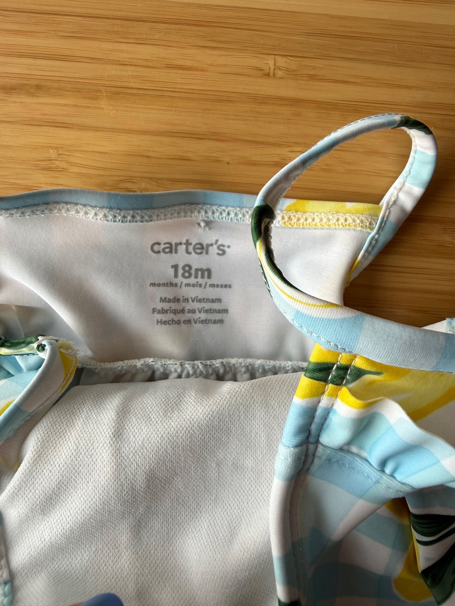 Carters Lemon Bathing Suit, Kids 18 Month (12-18M)