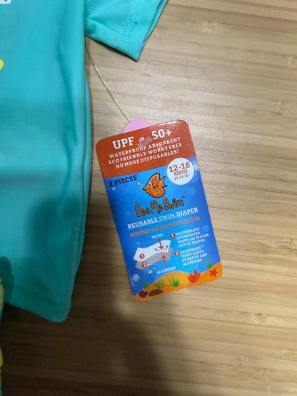 Sun Swim Set with Swim Diaper, Kids 18 Month (12-18M)