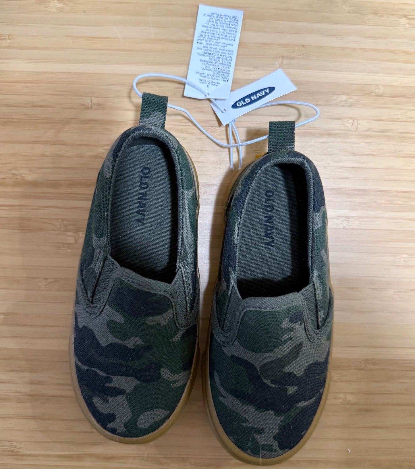 Old Navy Camo Slip On Shoes, Shoes 7 (Walkers:12-24 mth)