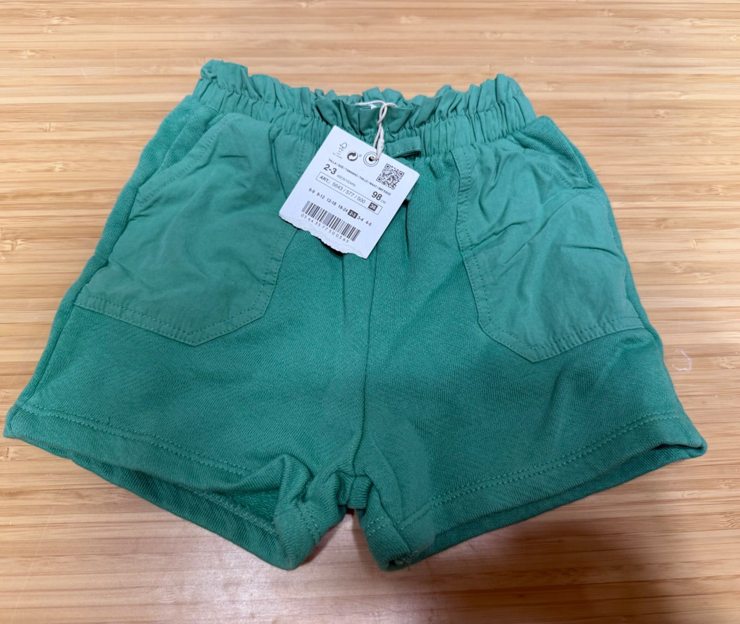 Zara Kids Green Shorts, Kids 3T