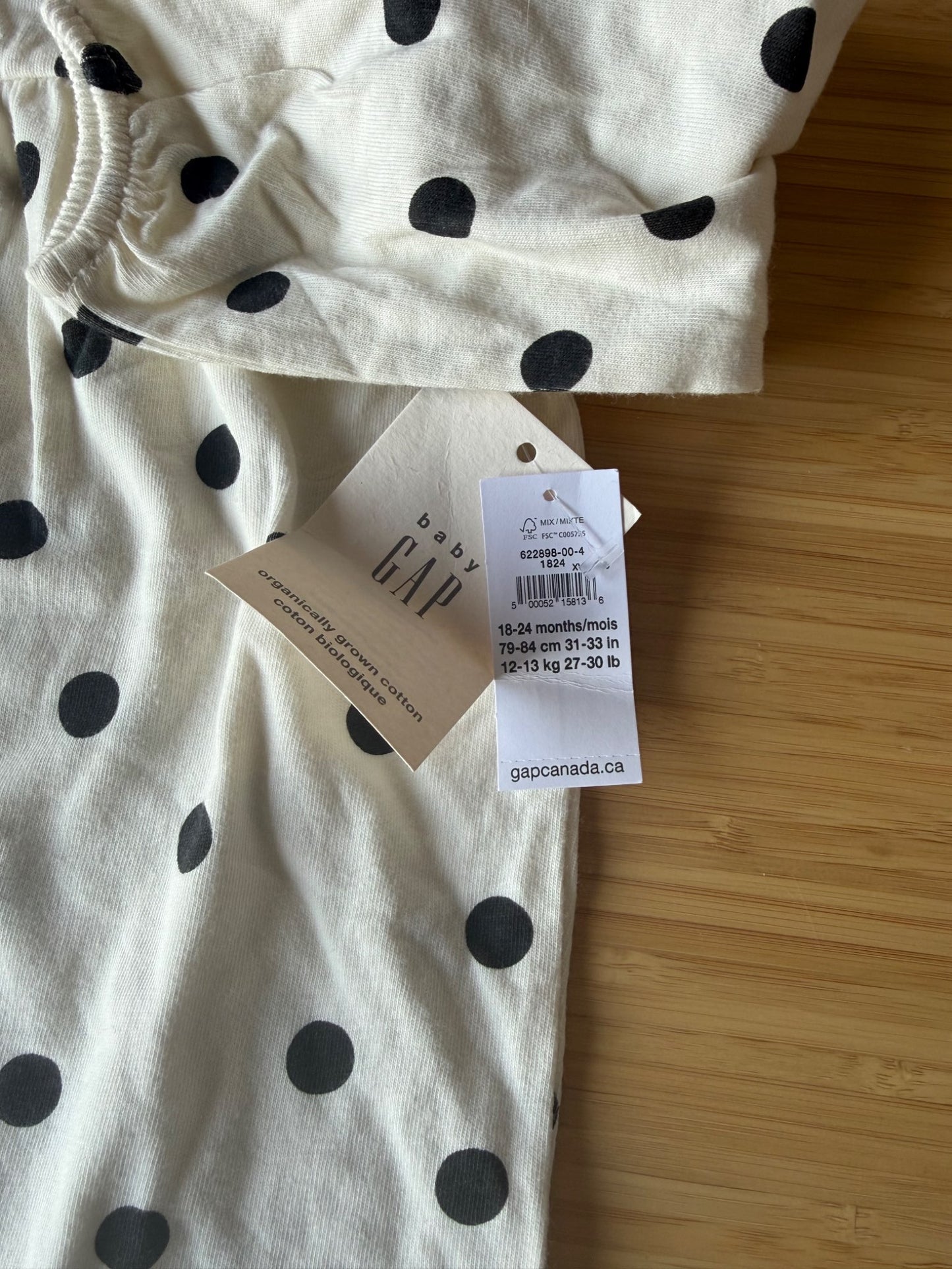 Gap Polka Dot Ruffle Romper, Kids 24 Month (18-24M)
