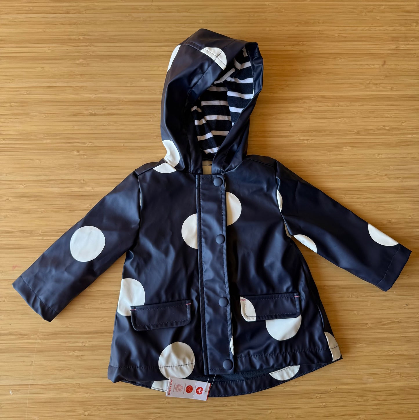 Joe Fresh Polka Dot Rain Jacket, Kids 12 Month (9-12M)