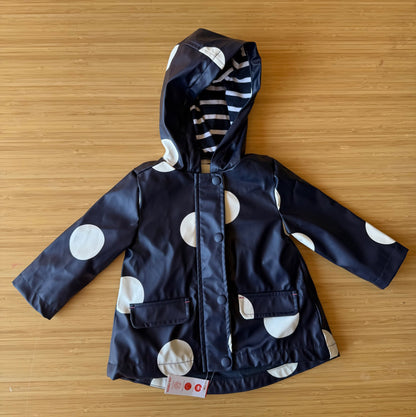 Joe Fresh Polka Dot Rain Jacket, Kids 12 Month (9-12M)