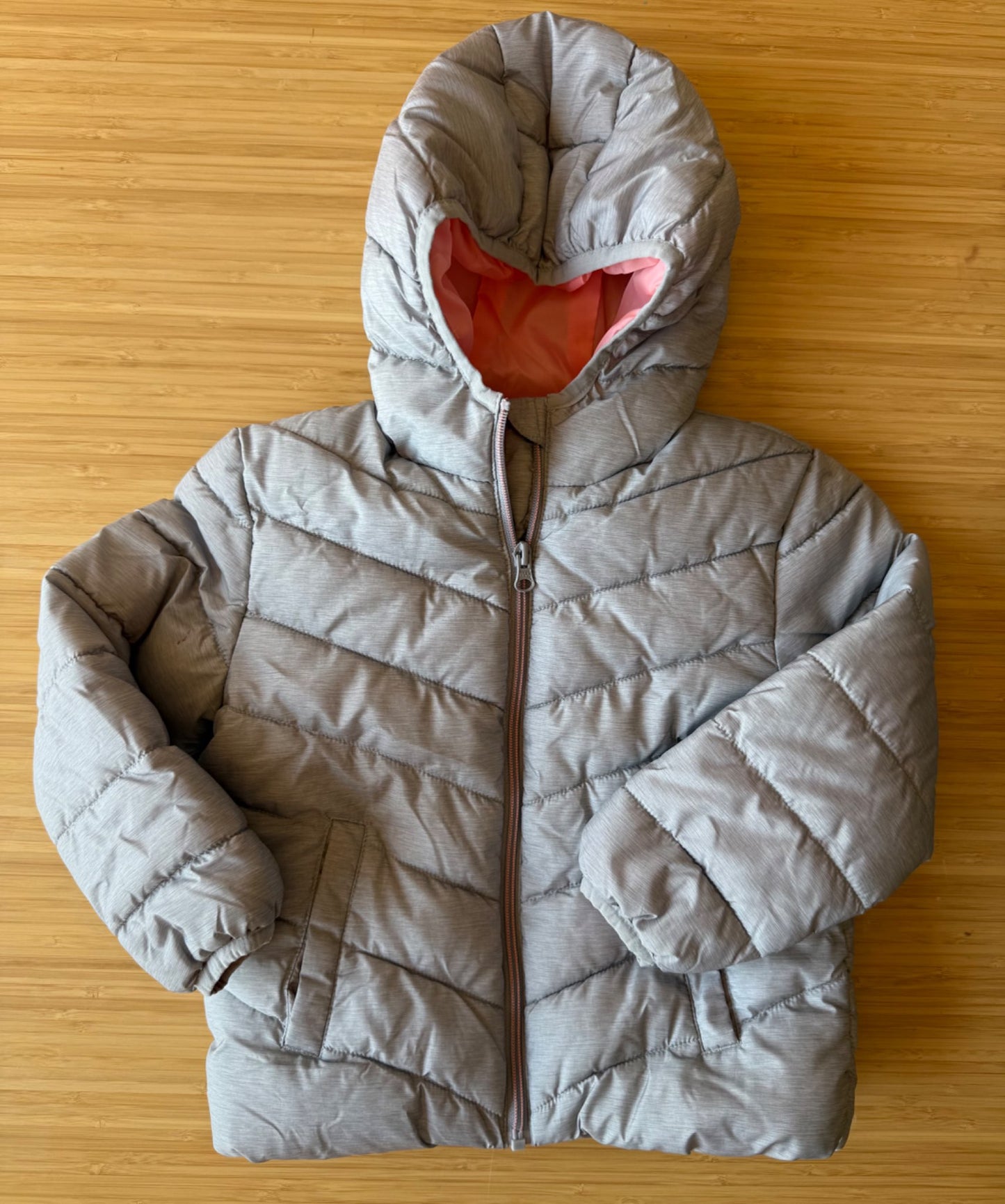 George Grey and Pink Interior Jacket, Kids 5/5T
