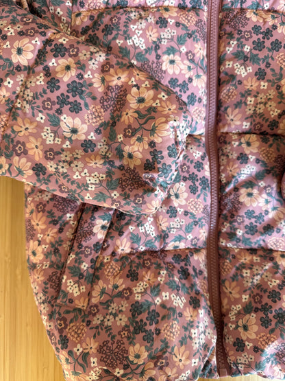 H&M Floral Winter Jacket Mauve, Kids 6/6X