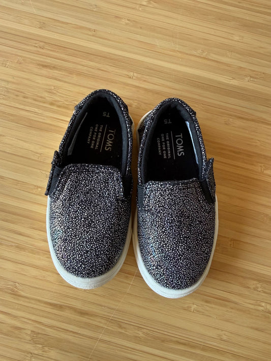 Toms Holographic Velcro Sneakers, Shoes 5 (Walkers:12-24 mth)