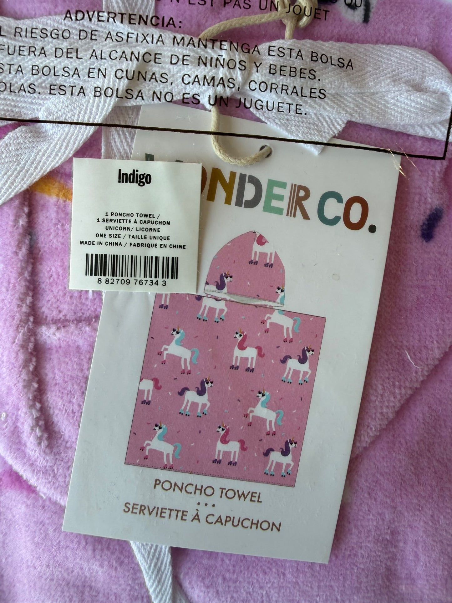 Wonder Co Unicorn Hooded Towel