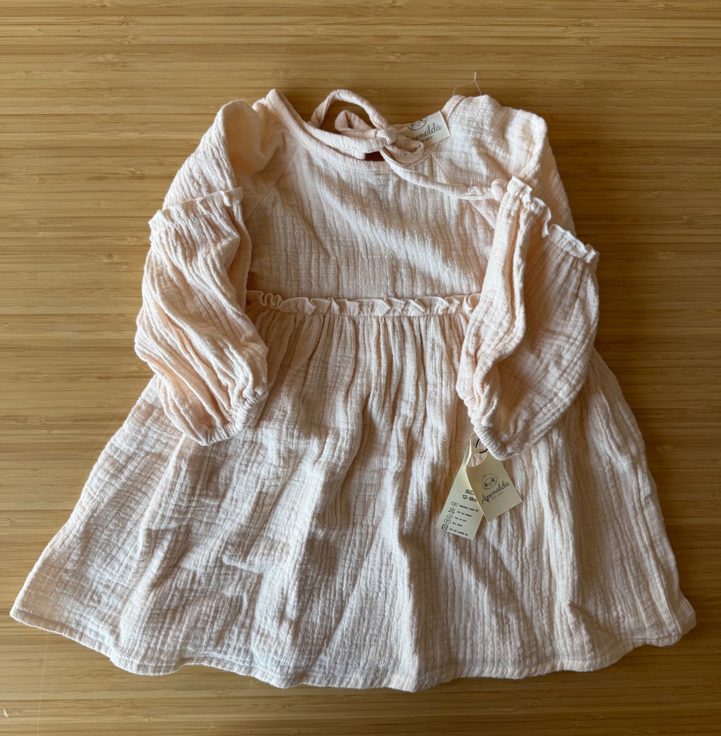 Cream Apenalda Muslin Dress, Kids 18 Month (12-18M)
