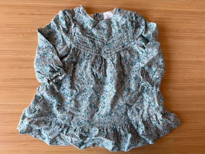 Zara Green Floral Dress , Kids 24 Month (18-24M)