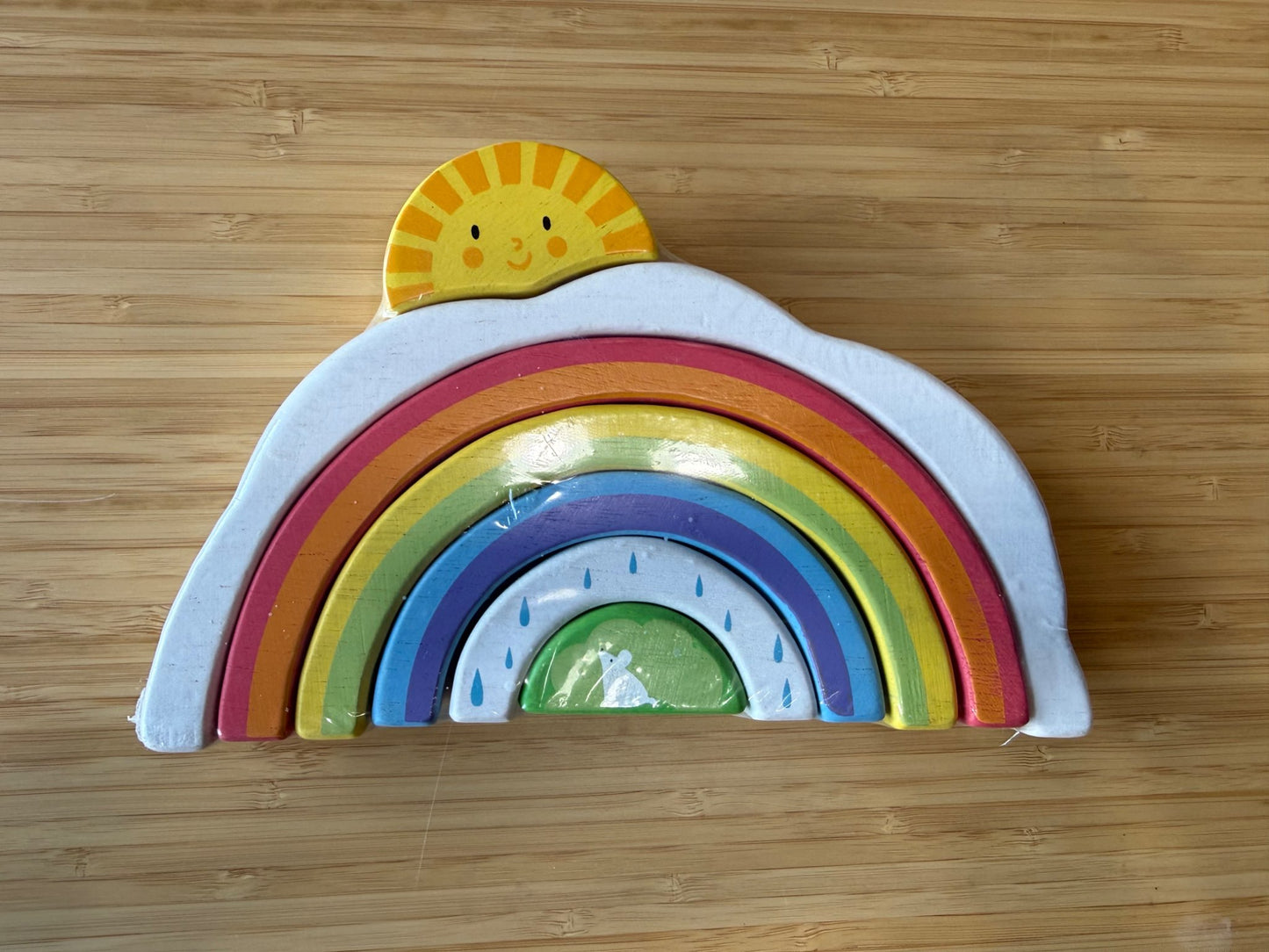 Wooden Rainbow Blocks