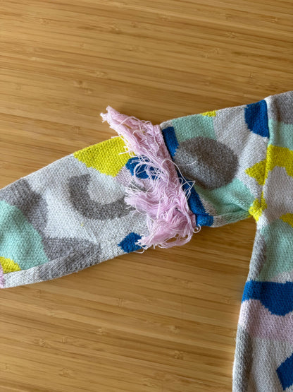 Open Edit Pattern Frill Sweater, Kids 4/4T