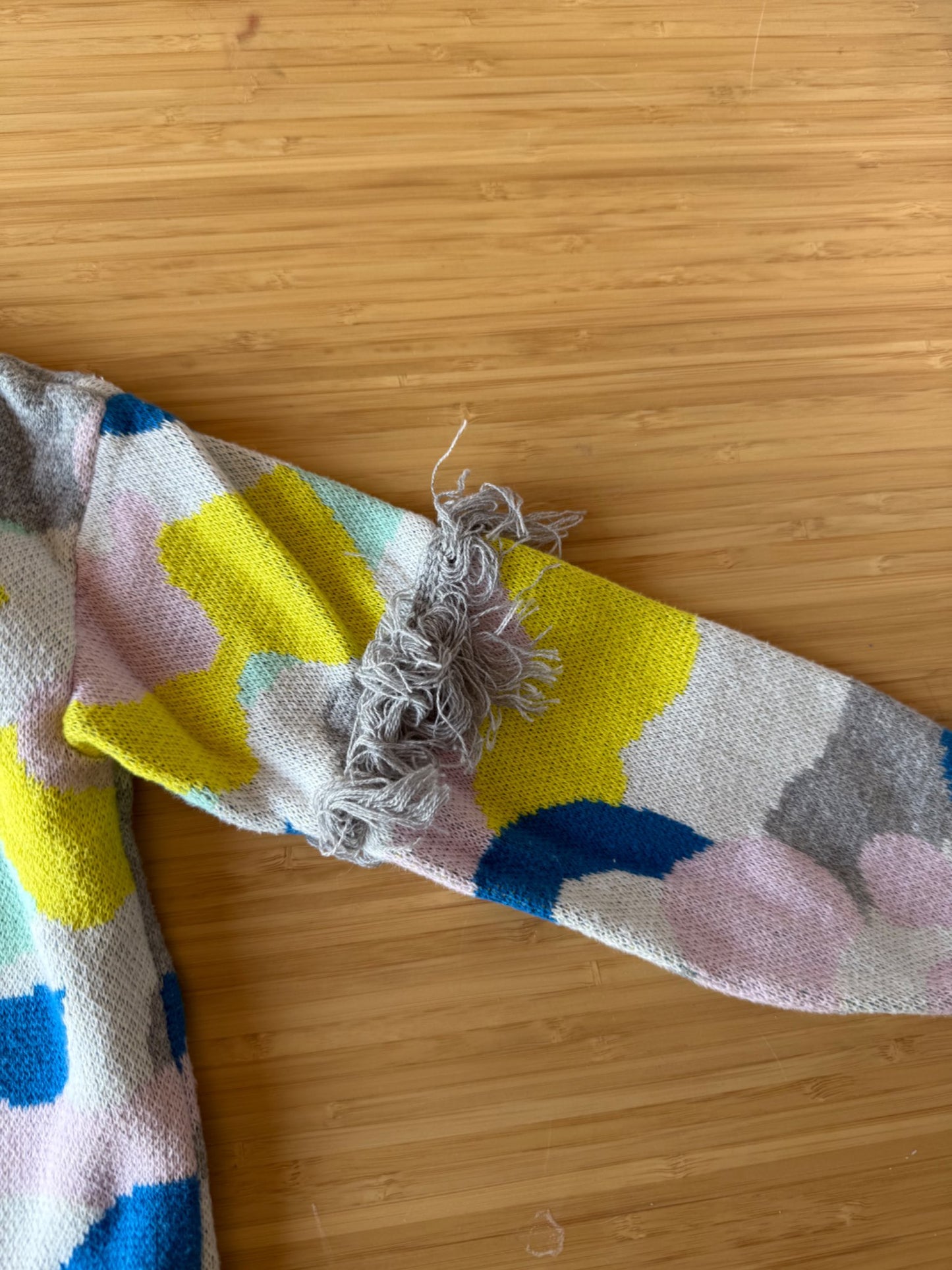 Open Edit Pattern Frill Sweater, Kids 4/4T