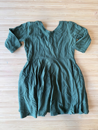 Nest and Nurture Green Dress, Kids 24 Month (18-24M)
