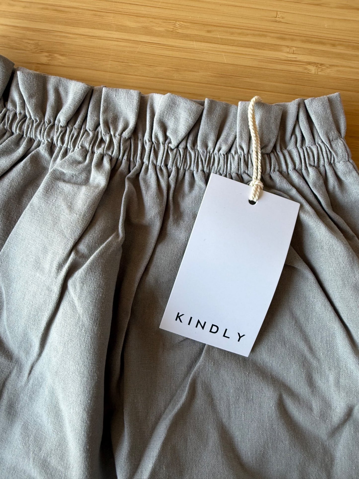 Kindly Grey Linen Skirt, Kids 3T