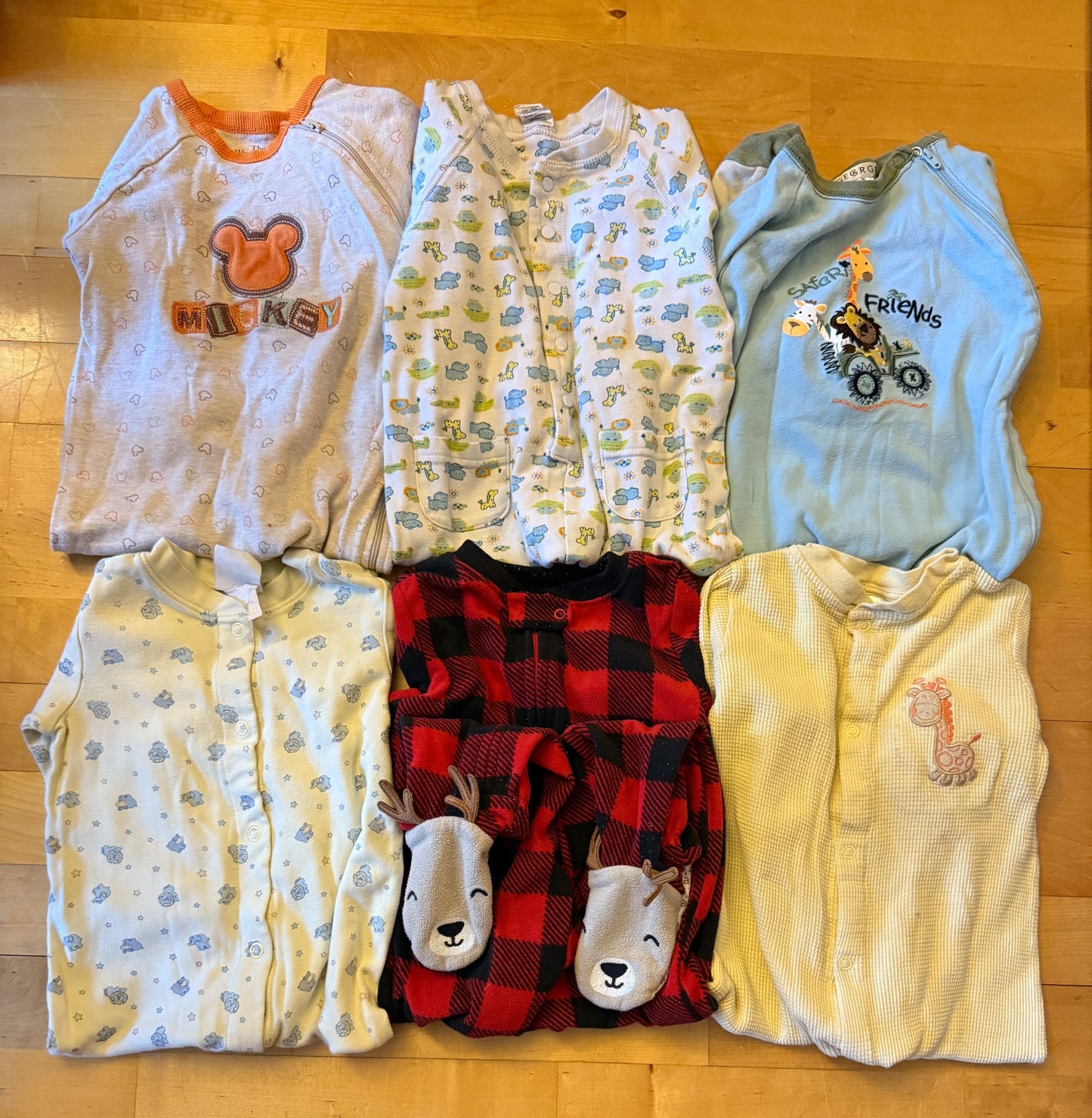 Bundle Toddler Boys Footed Pajamas Size 18M, Kids 18 Month (12-18M)