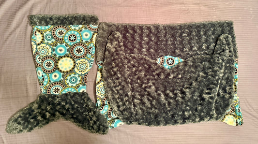 Mermaid Tail Blankets Set