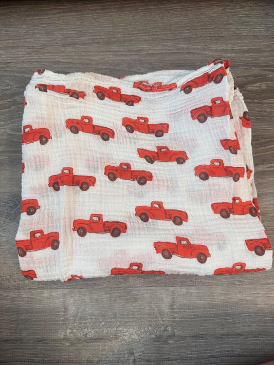 Red Truck Swaddle, 0-3 Months (Newborn)