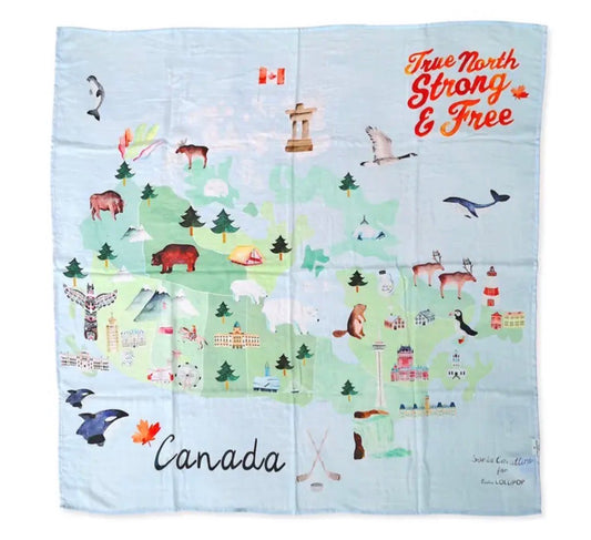 Loulou Lollipop Canada Swaddle, 0-3 Months (Newborn)