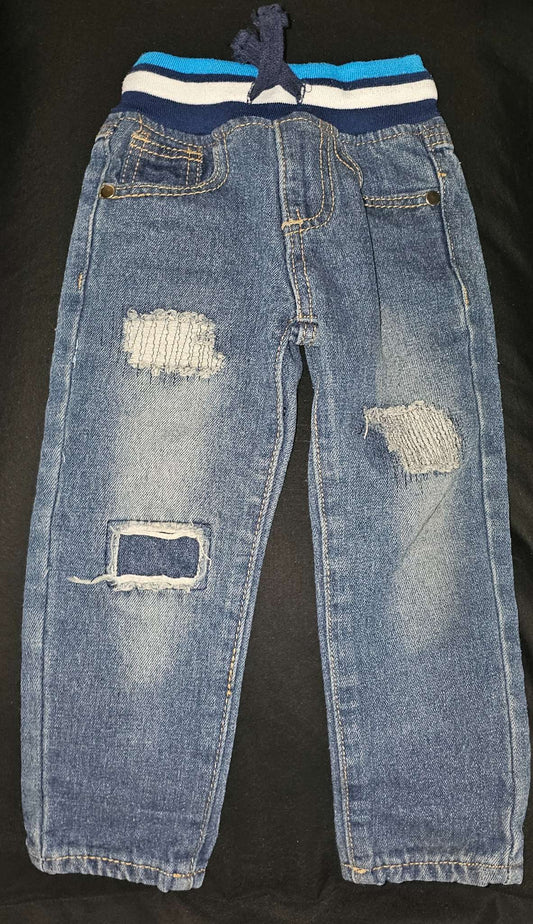 Distressed Blue Jeans Toddler Boys 2-3yrs, Kids 2T