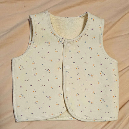 UNIQLO Baby Girls Reversible Pile-Lined Fleece Vest 6-9m, Kids 9 Month (6-9M)